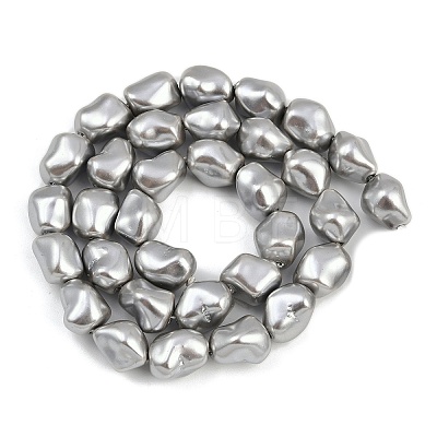 Electroplated Shell Pearl Beads Strands BSHE-H113-05B-1
