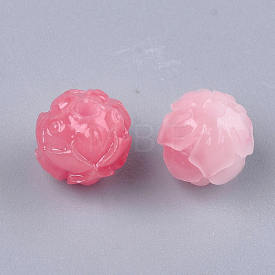 Synthetic Coral Carve Beads CORA-S027-33A-1