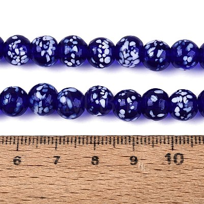 Handmade Lampwork Beads Strands LAMP-N037-07E-1