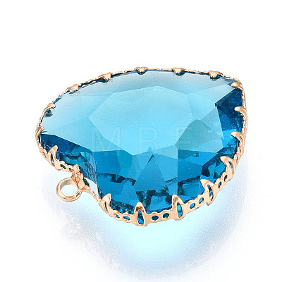 Transparent Glass Pendants KK-N283-01D-G-1
