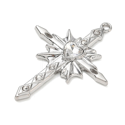 Alloy with Rhinestone Pendants AL-CBA4262-05P-03-1