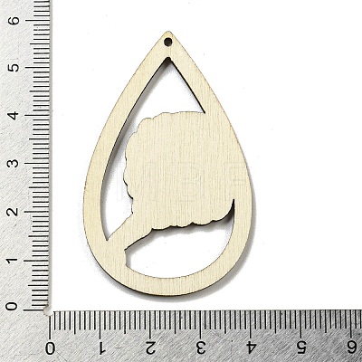 Wood Pendants WOOD-M012-02E-1