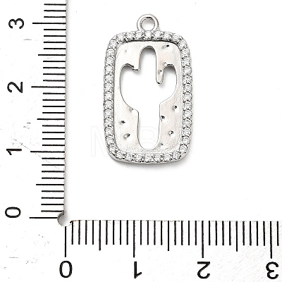 Brass Micro Pave Cubic Zirconia Pendants KK-L229-059P-1