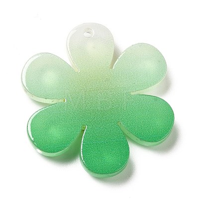 Gradient Color Transparent Acrylic Pendants OACR-H004-01B-1