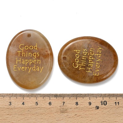 Natural Topaz Jade Pendants G-K353-06B-1