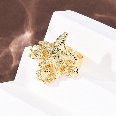 Ocean Brass Cuff Open Rings LS-RJEW-Z129-01G-02-1