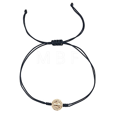 Brass Beads Braided Bead Bracelets BZ6488-3-1