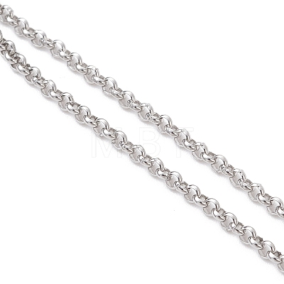 3Pcs 3 Styles 304 Stainless Steel Cable Chain & Venetian Chain & Rolo Chain Bracelet Making AJEW-JB01462-1