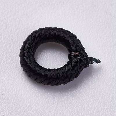 Polyester Cord Beads WOVE-K001-B40-1