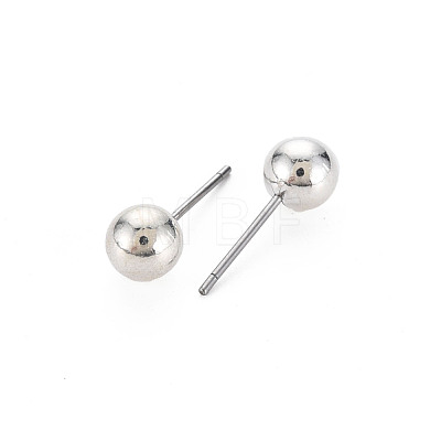 CCB Plastic Ball Stud Earrings for Women EJEW-S213-01D-F06B-RS-1