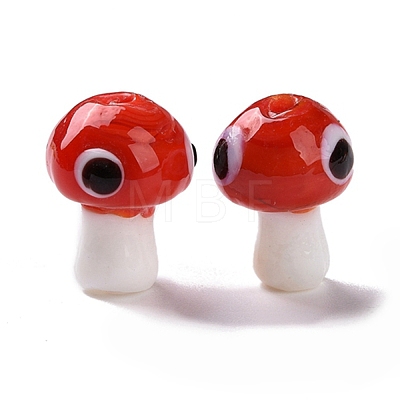 Handmade Evil Eye Lampwork Beads LAMP-D018-01A-1