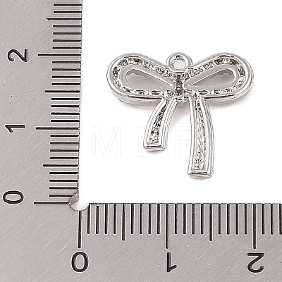 Rack Plating Alloy with Rhinestone Pendants FIND-B037-13P-1