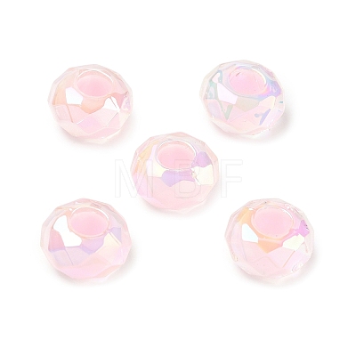 Electroplate Transpant Resin European Beads RE-CBAFF00-02C-1