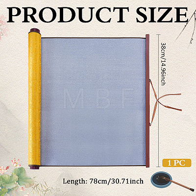Brocade Chinese Calligraphy Brush Water Writing Magic Cloth AJEW-WH0609-814-1