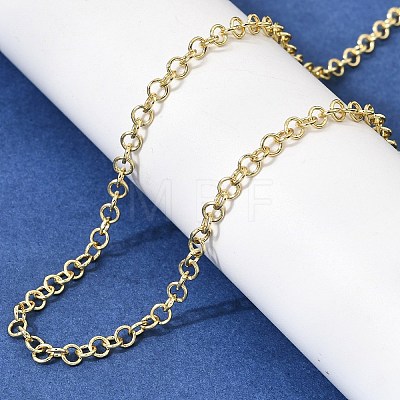 3.5MM Brass Rolo Chain Necklaces for Women NJEW-F366-02B-1