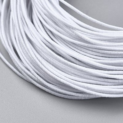 Round Elastic Cord for Stretch Hair Ties Making EC-WH0012-09-1