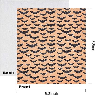 Halloween Printed PU Leather Fabric Sheet AJEW-WH0113-78-1