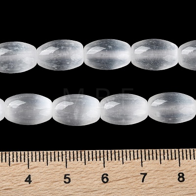 Macaron Color Natural Selenite Beads Strands G-B102-A01-09-1