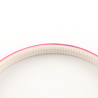 Plain Headwear Hair Accessories Plastic Hair Band Findings OHAR-S187-04-1