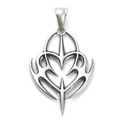 316 Surgical Stainless Steel Pendants X-STAS-A123-15AS-1