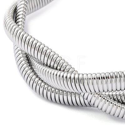 304 Stainless Steel Bracelet for Women BJEW-U009-04P-02-1