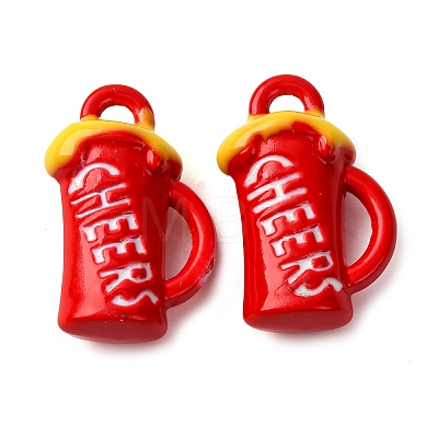 Baking Paint Alloy Pendants FIND-G097-05C-1