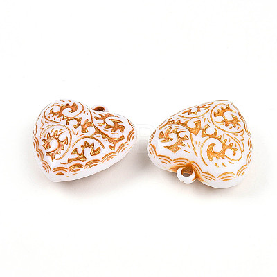 Opaque Acrylic Pendants SACR-T017-15B-1