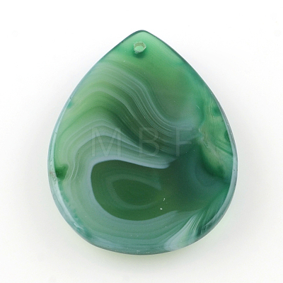 Natural Striped Agate/Banded Agate Pendants G-S208-03-1