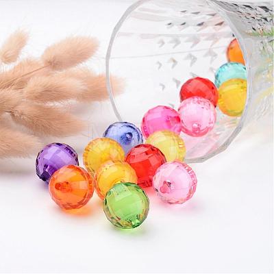 Mixed Color Chunky Bubblegum Beads X-TACR-S086-20mm-M-1