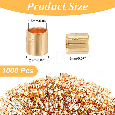Brass Crimp Beads KK-AR0003-79-1