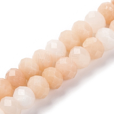 Natural Pink Aventurine Beads Strands G-K380-A07-01-1