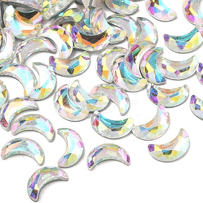 Faceted K9 Glass Rhinestone Cabochons EGLA-O007-30A-1-1