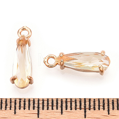 Faceted Glass Pendants GLAA-T010-004I-1