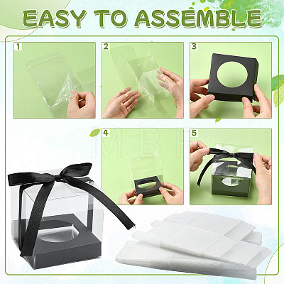 Square PET & Paper Bakery Box CON-FZC0002-004A-1