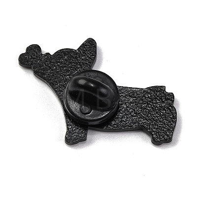 Creative Cartoon Cute Corgi Dog Zinc Alloy Brooches JEWB-U001-01B-1