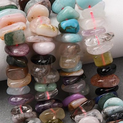 Natural Mixed Stone Beads Strands G-Z155-B03-01-1