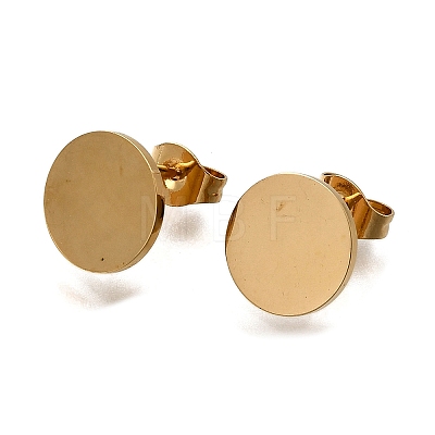 Ion Plating(IP) 304 Stainless Steel Stud Earring Findings STAS-D371-02G-04-1
