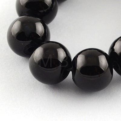Painted Glass Bead Strands X-DGLA-S071-6mm-90-1
