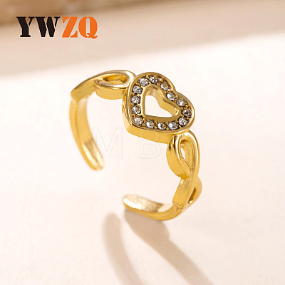 304 Stainless Steel Cuff Open Rings WG74A9B-01-1