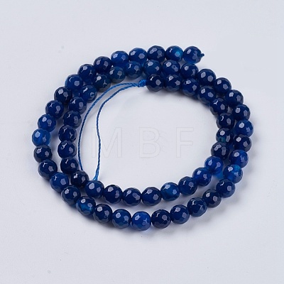 Natural Agate Beads Strand X-G-G580-6mm-02-1