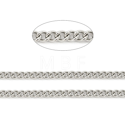 304 Stainless Steel Curb Chains CHS-R008-09-1