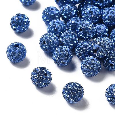 Pave Disco Ball Beads RB-A130-10mm-20-1