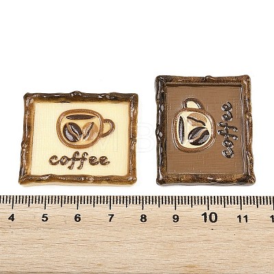 Opaque Resin Cabochons RESI-F071-01-1