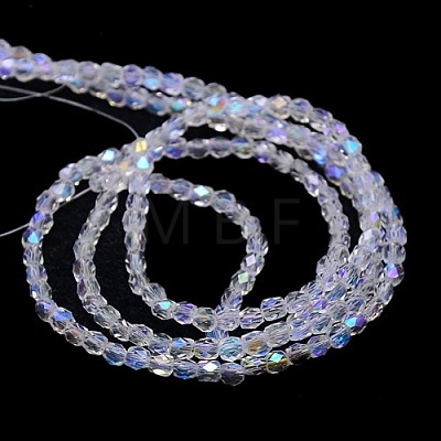 Electroplate Glass Beads Strand X-EGLA-J041-3mm-AB01-1