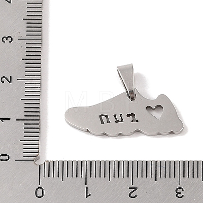 201 Stainless Steel Pendants STAS-A094-22P-1