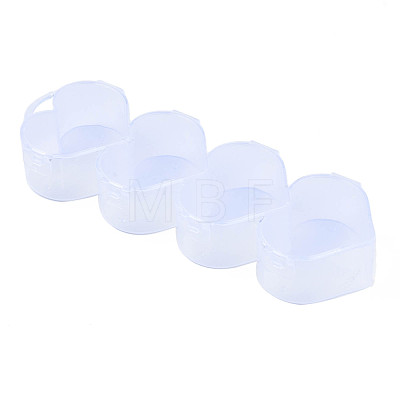 Heart Polypropylene(PP) Bead Storage Container CON-N011-030-1