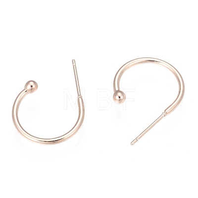 304 Stainless Steel Earring Hooks STAS-K211-01RG-A-1