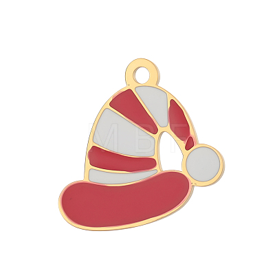 Christmas 304 Stainless Steel with Red Enamel Charms SA-OY003-77G-1