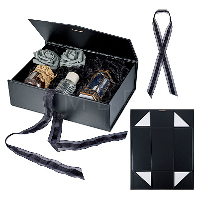 Rectangle Foldable Paper Gift Storage Boxes AJEW-TAC0035-07B-1