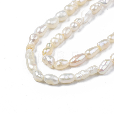 Natural Cultured Freshwater Pearl Beads Strands X-PEAR-N012-02F-1